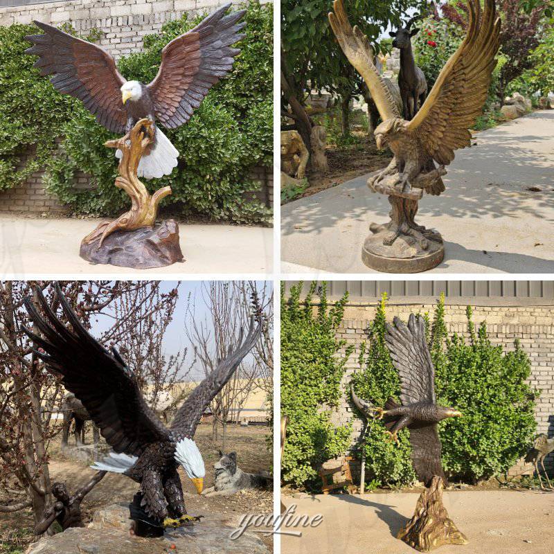 bronze eagle statues in youfine