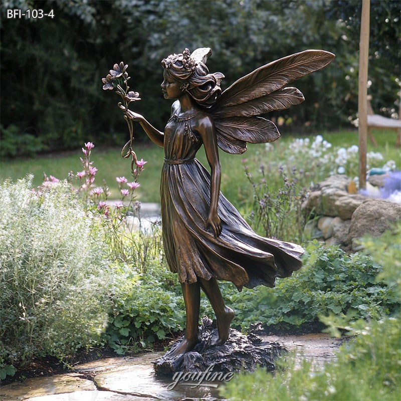 bronze large fairy sculptures