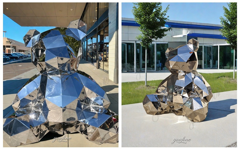 Geometric Bear Sculpture