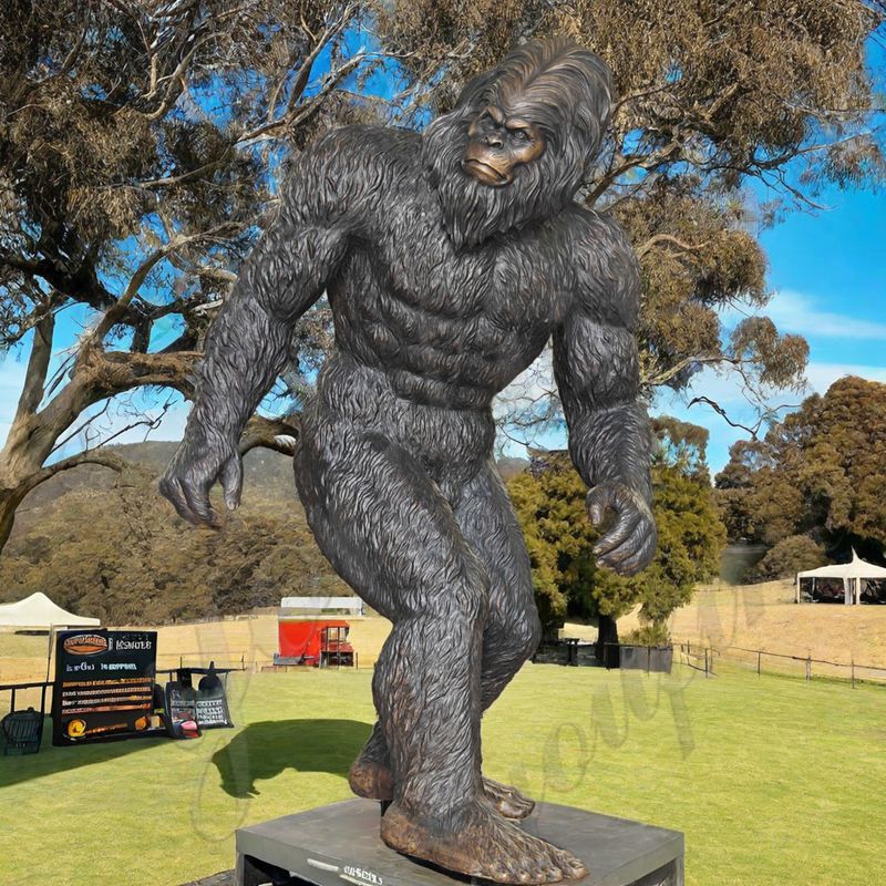 outdoor bigfoot statue