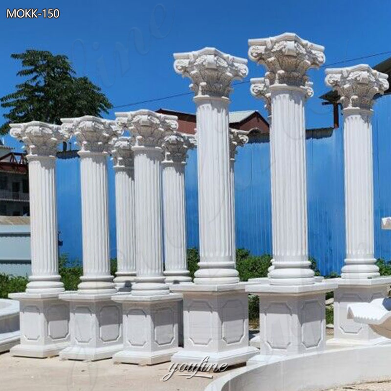 square marble pillar design