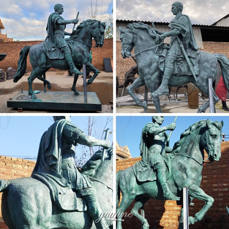 Statue of Augustus on horseback replica