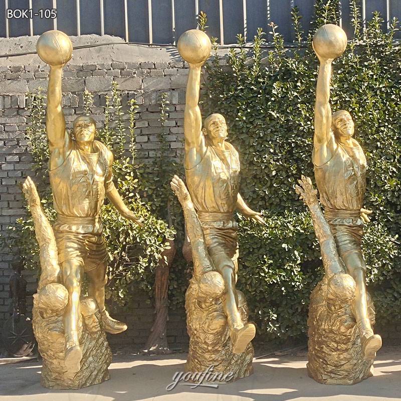 NBA basketball player sculpture