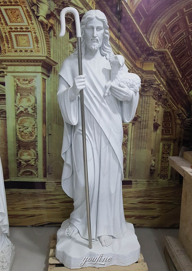 Jesus as the Good Shepherd Statue