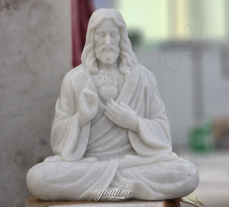 Meditating Jesus Statue