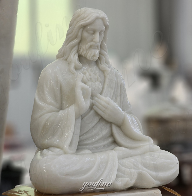 Meditating Jesus Statue Carved by YouFine