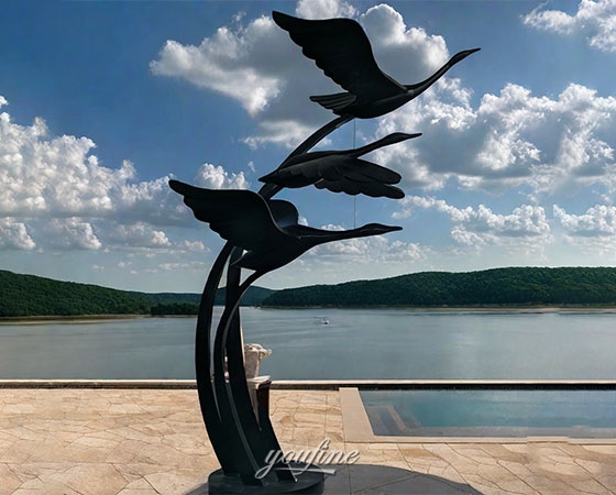 black swan sculpture