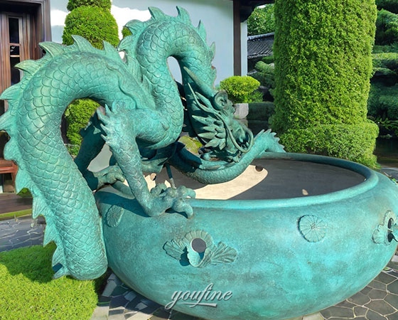 bronze dragon fountain for garden