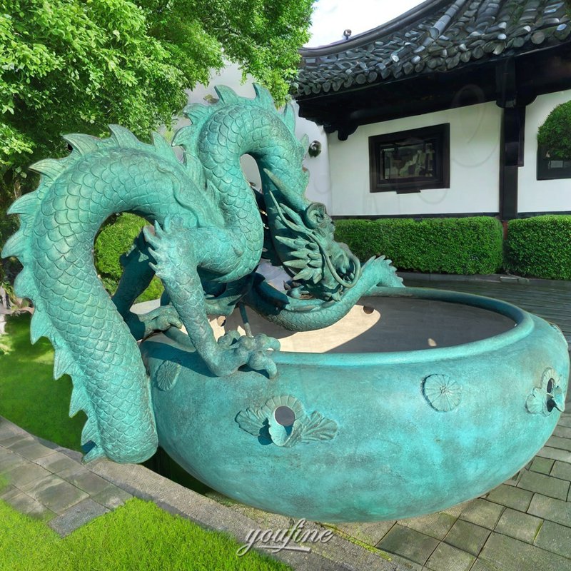 bronze dragon fountain