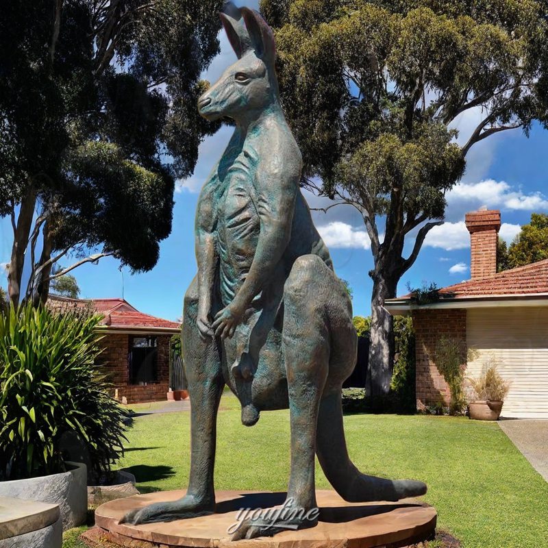 bronze kangaroo sculpture for manor