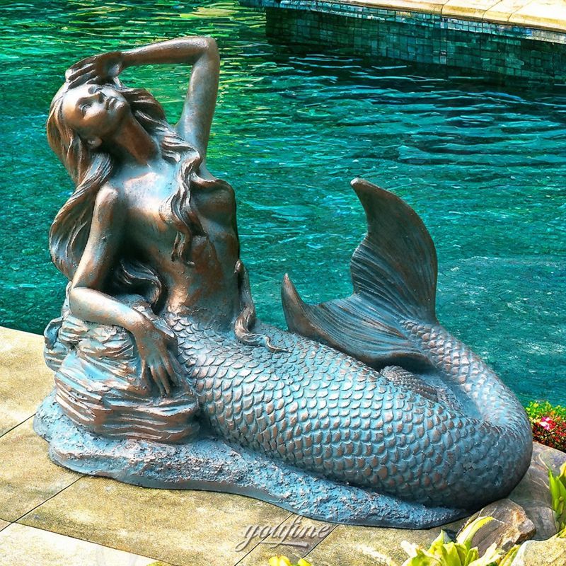 Bronze Outdoor Mermaid Statue