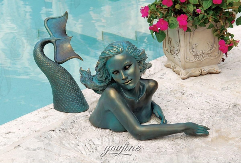 Bronze Two Parts Mermaid Statue