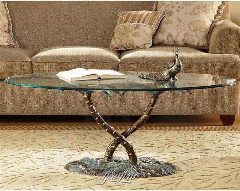 coffee table with palm tree