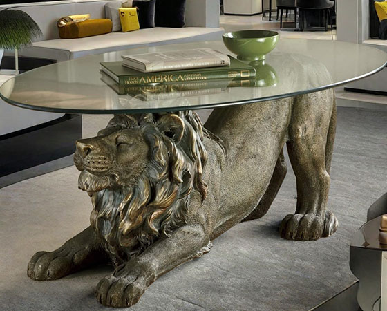 Crouching Lion Coffee Table