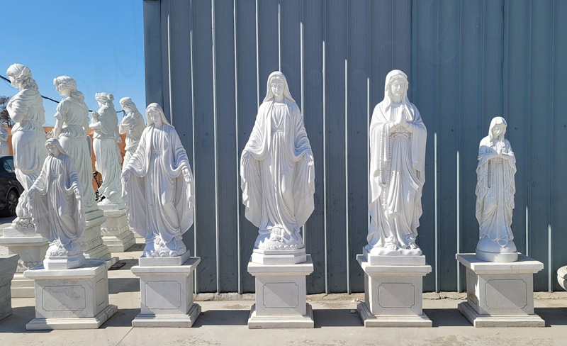 different size of virgin mary statue