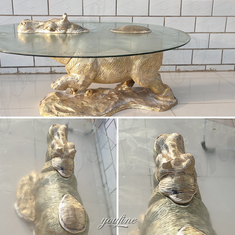 hippo coffee table details