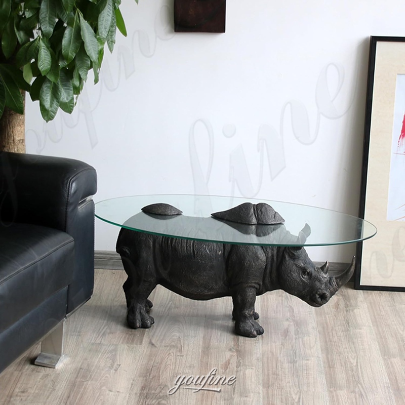 indoor rhino coffee table