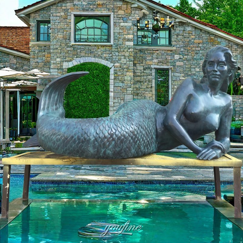 large mermaid garden sculpture