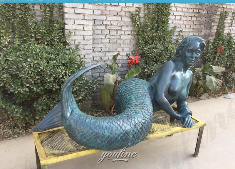 large mermaid garden statues