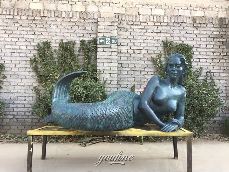 large mermaid sculpture for garden