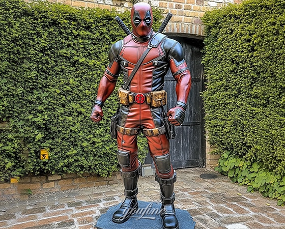 life size deadpool sculpture