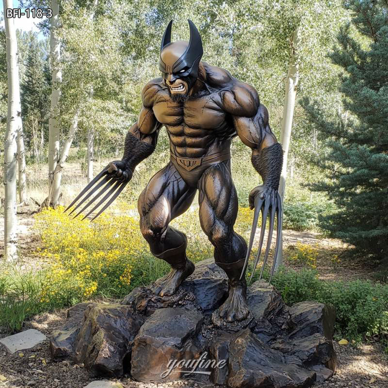 life size wolverine sculpture