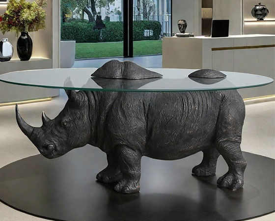 rhino coffee table