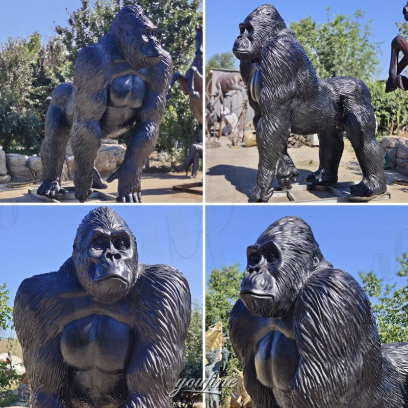 big gorilla finished statue