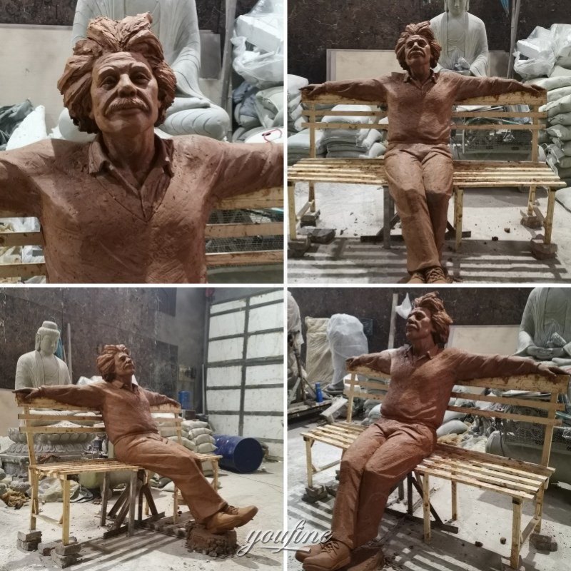 bronze albert einstein statue Clay Model