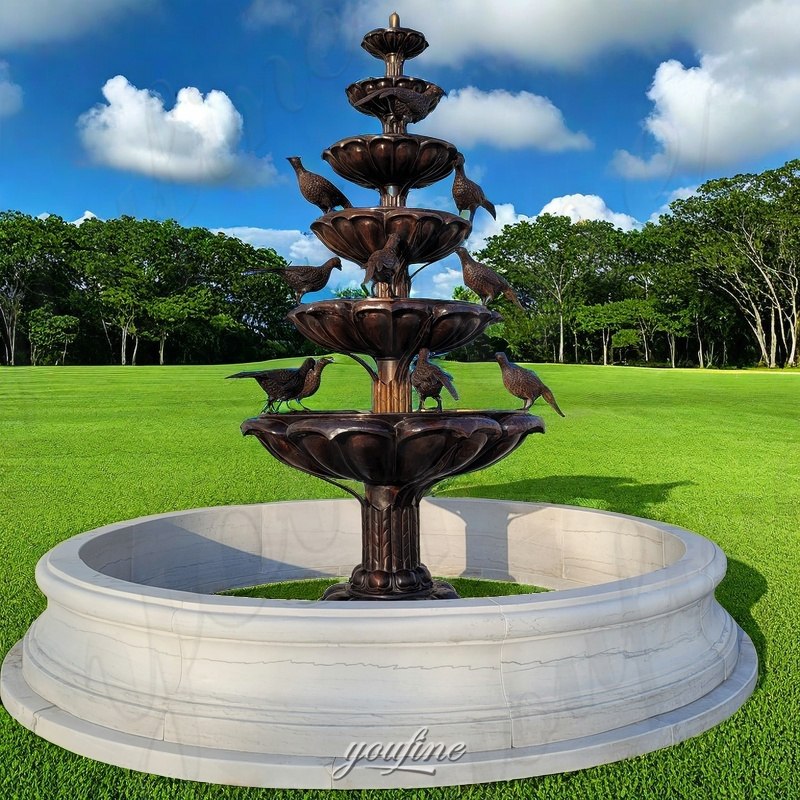 Bronze Bird Bath Fountain