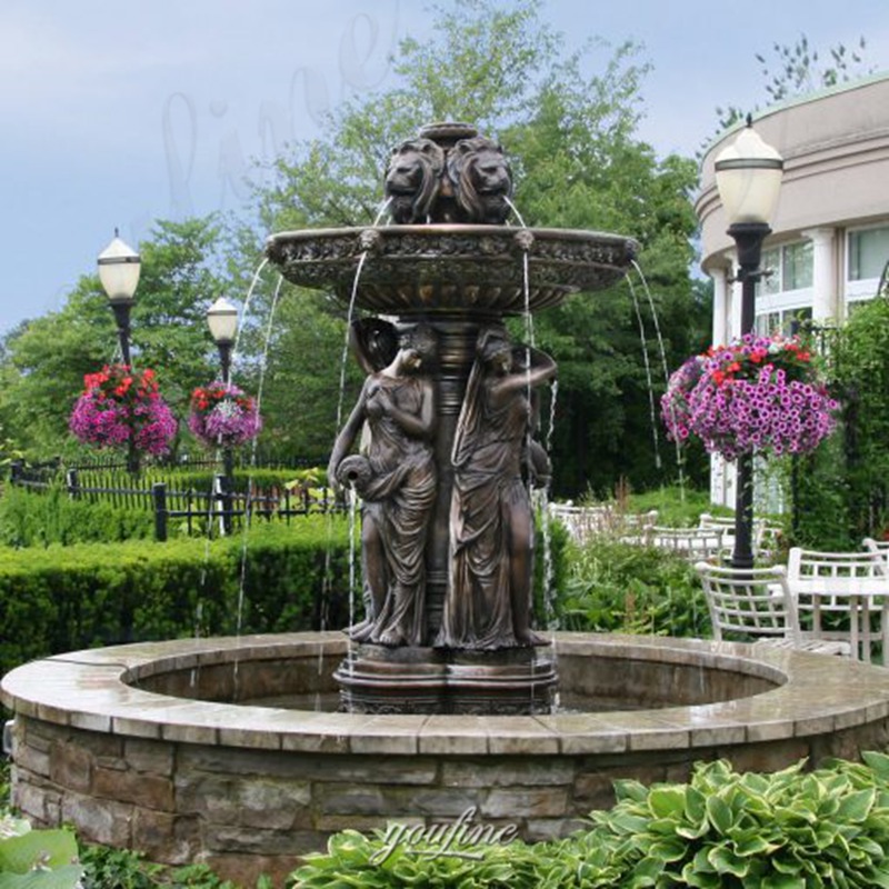 Bronze Fountain with Statues