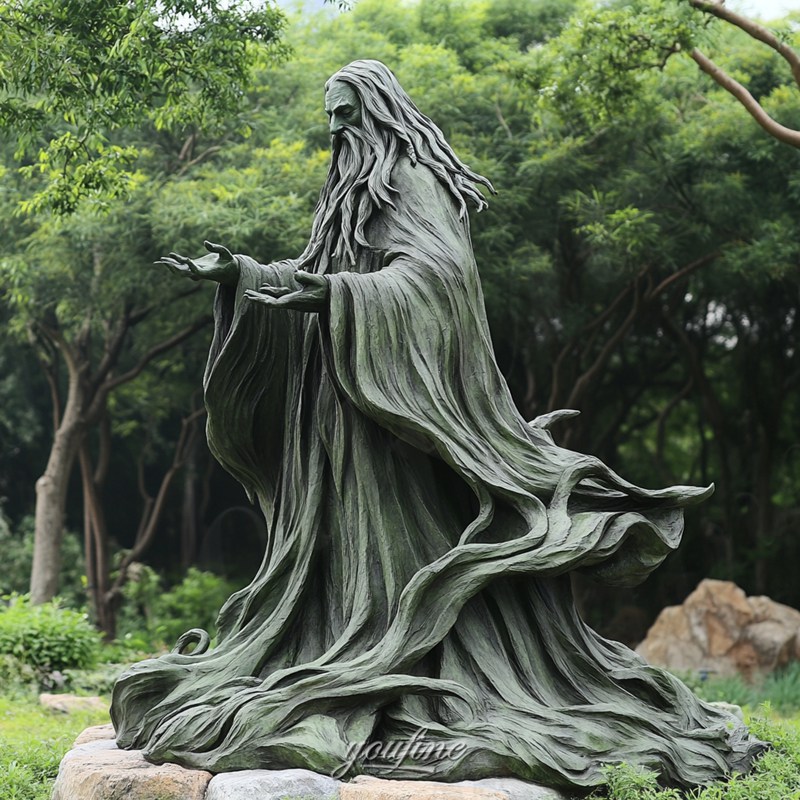 bronze gandalf the grey statue