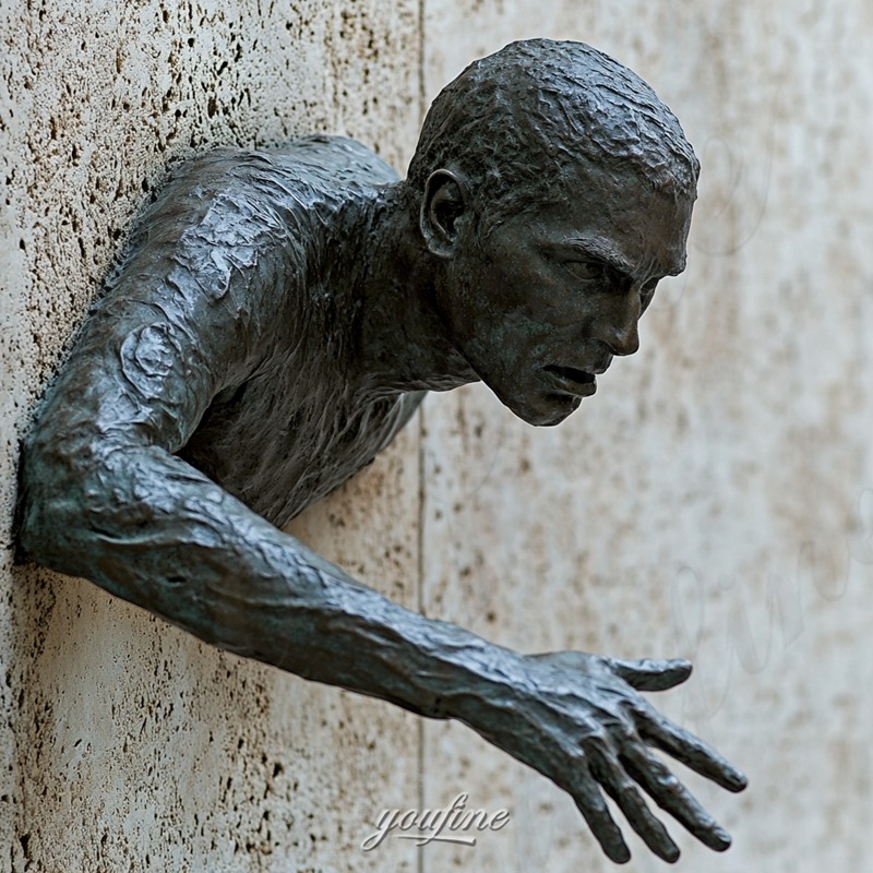 bronze wall art statue