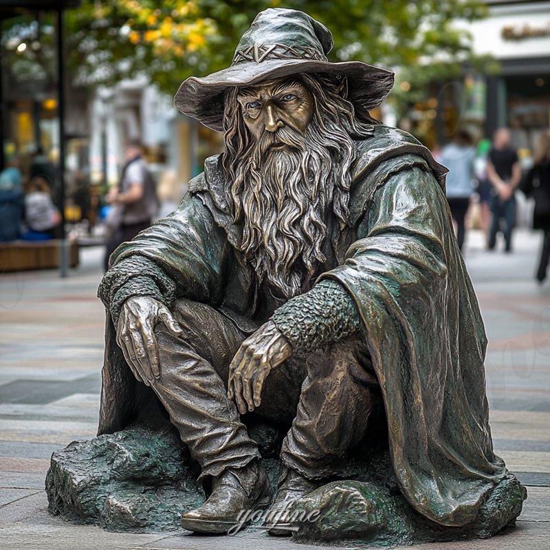 gandalf sitting statue