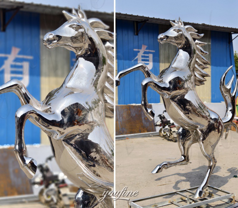 metal horse statues