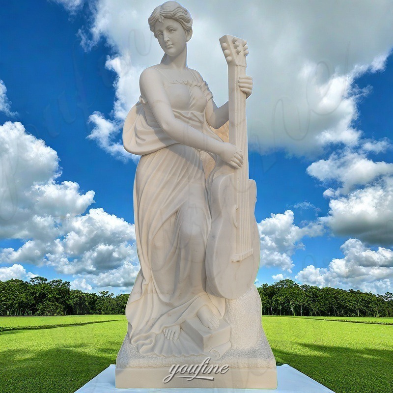 White Marble Lady Sculpture