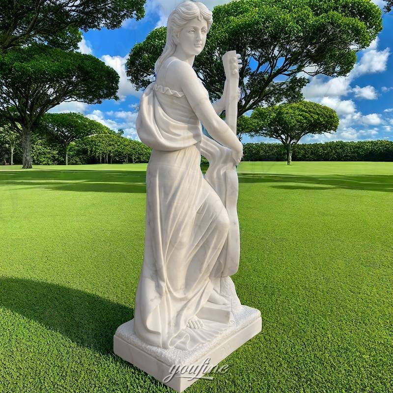 White Marble Lady Statue