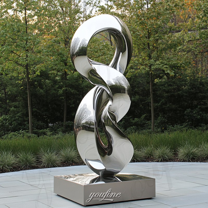 abstract metal garden sculpture