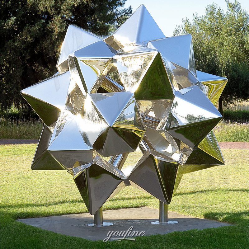 abstract polygon sculpture