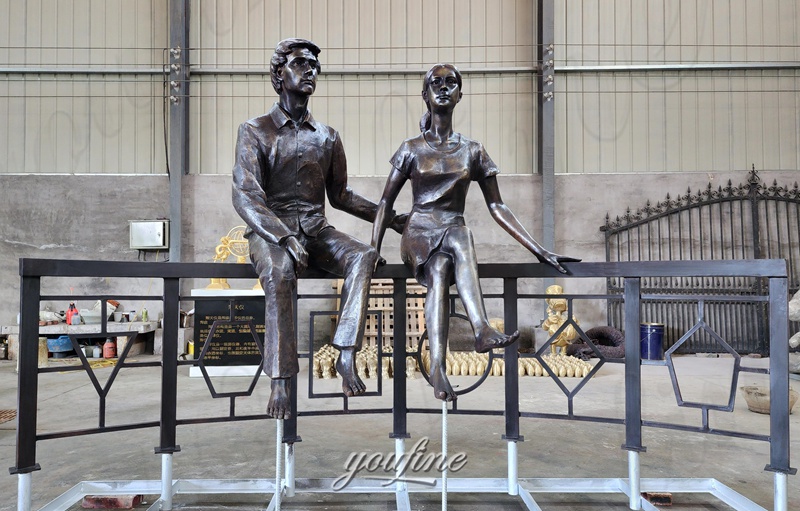 boy and girl sculpture