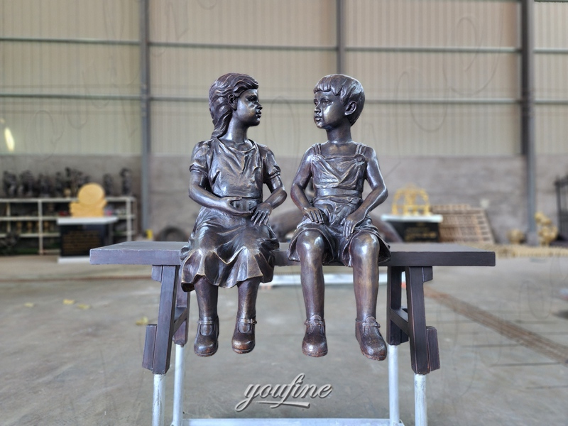 boy and girl statue