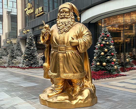 bronze santa claus statue (4)