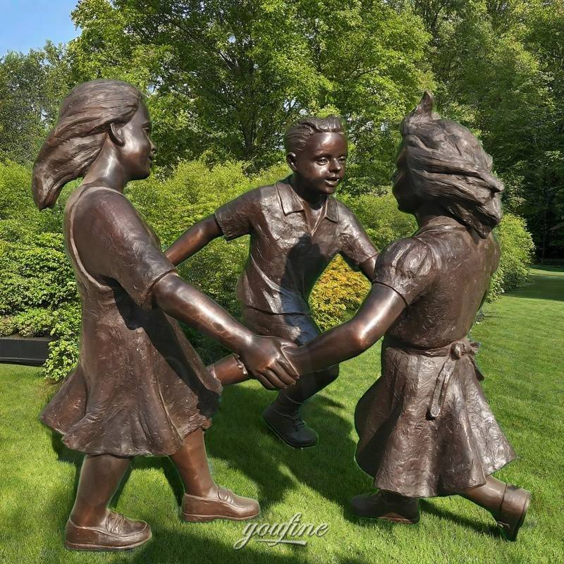 children playing statue