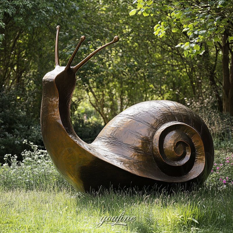 garden snail statue