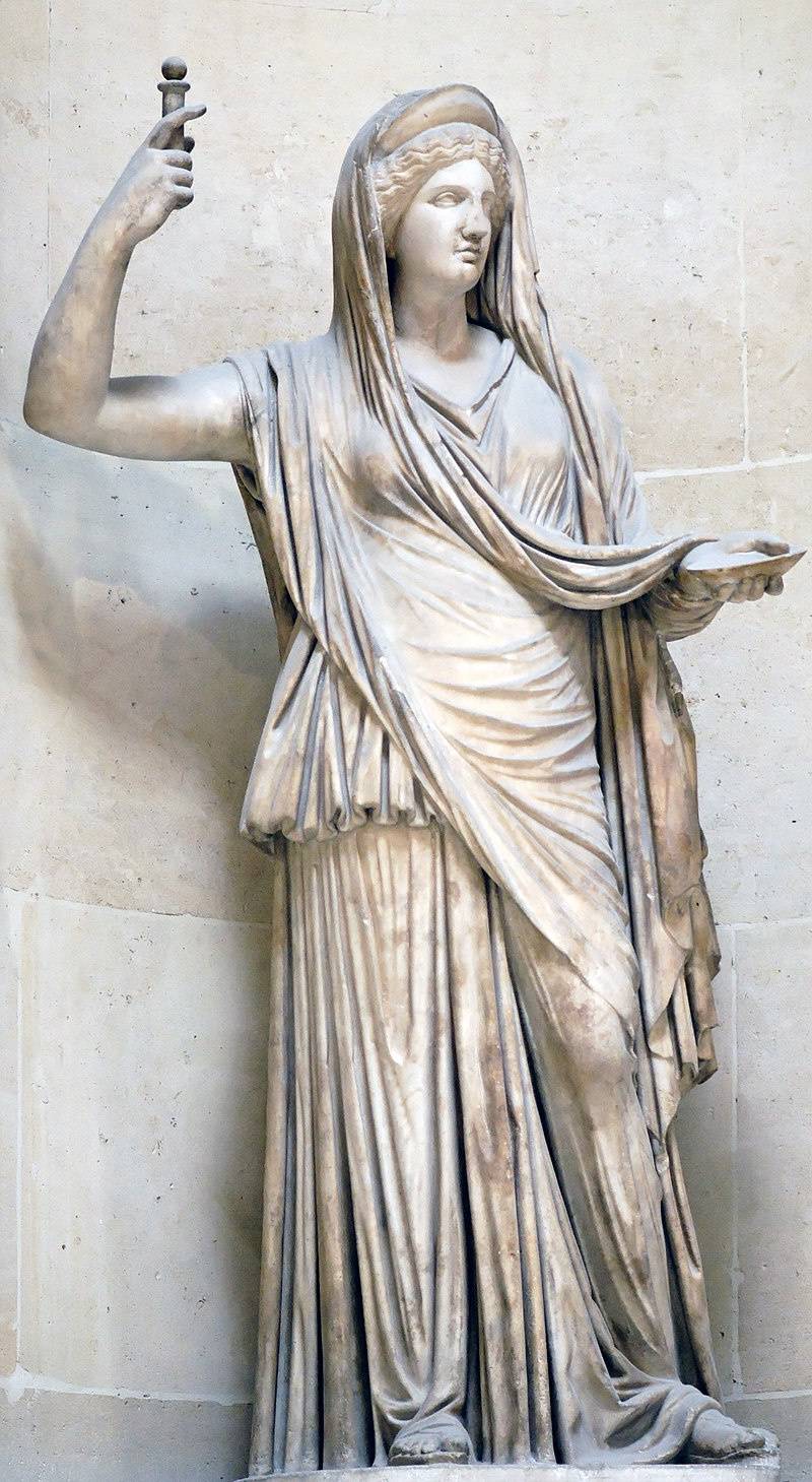 goddess hera statue in museum