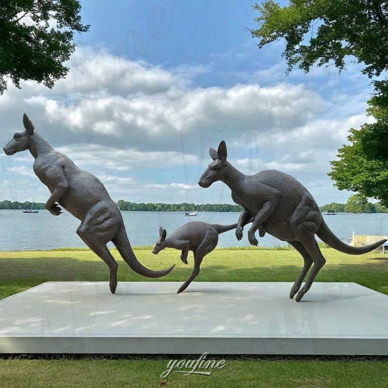 kangaroo garden statue