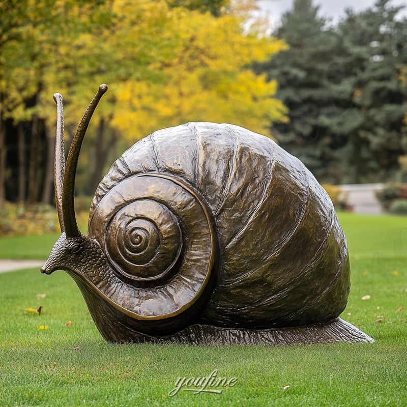 large garden snail sculpture