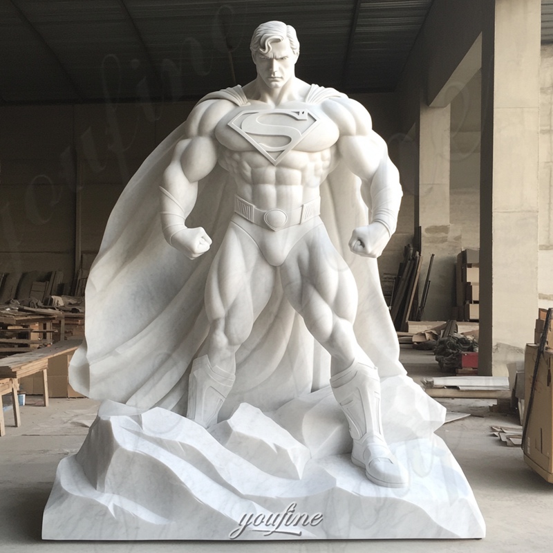 life size superman sculpture