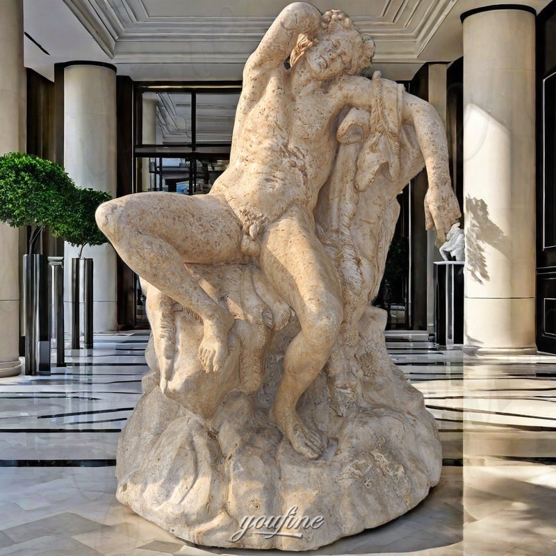 marble barberini faun replica