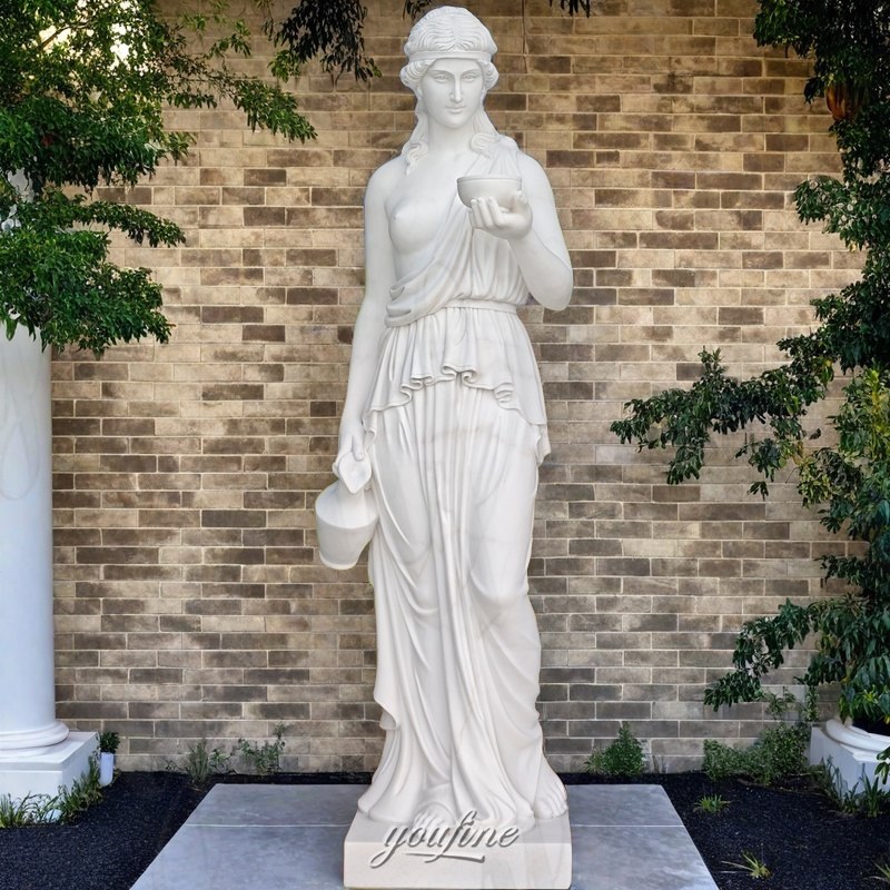 marble hebe goddess of youth sculpture